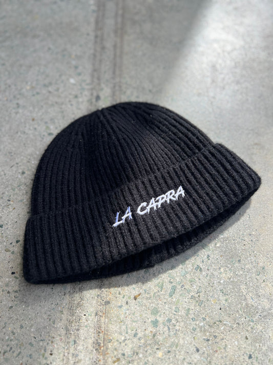 Black Fisherman Beanie