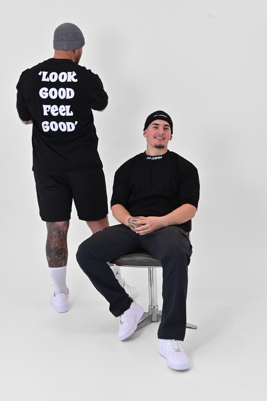 Black Look Good, Feel Good Oversized T-Shirt