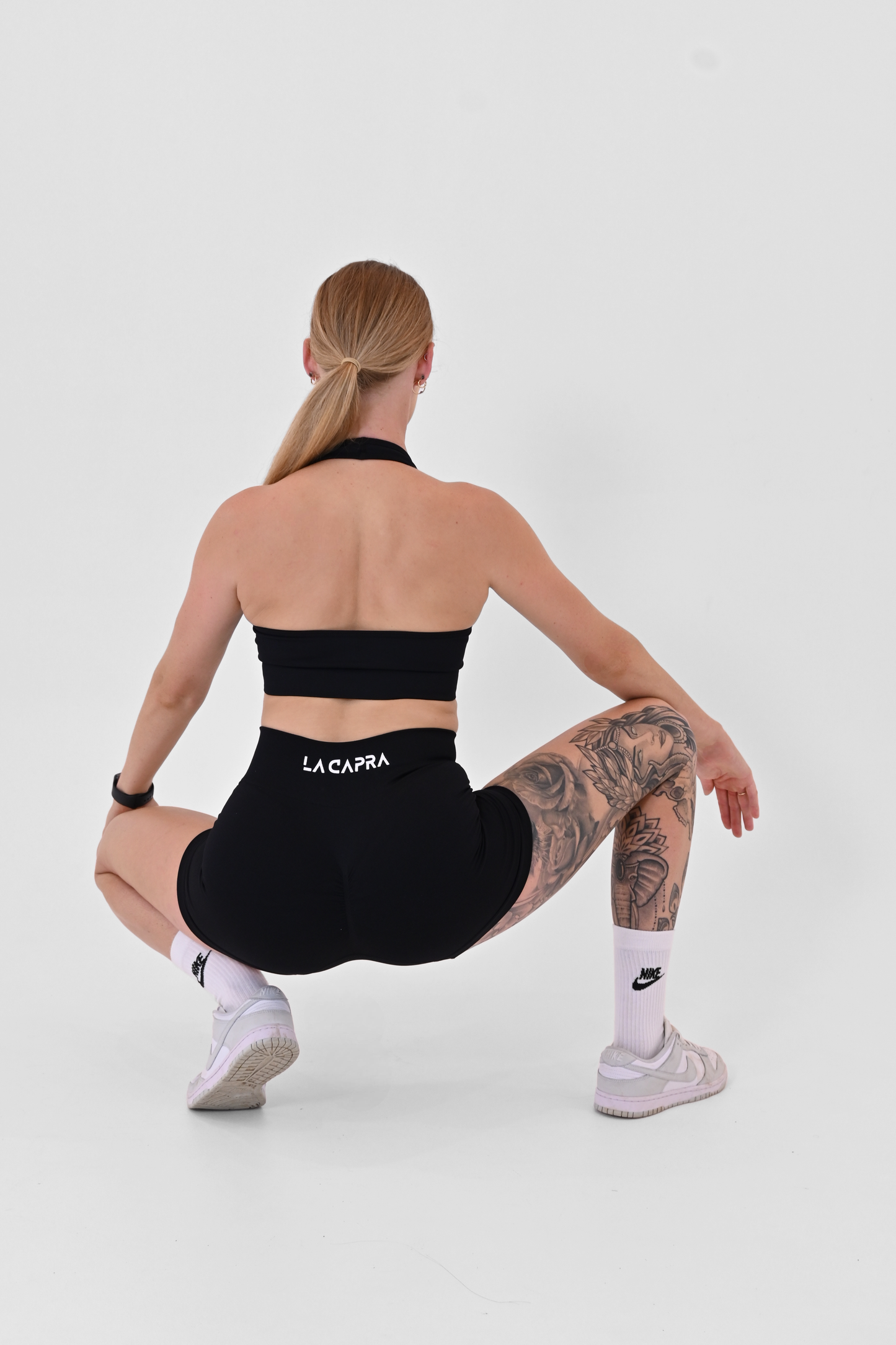 Blacked V2 La Capra Halter Crop