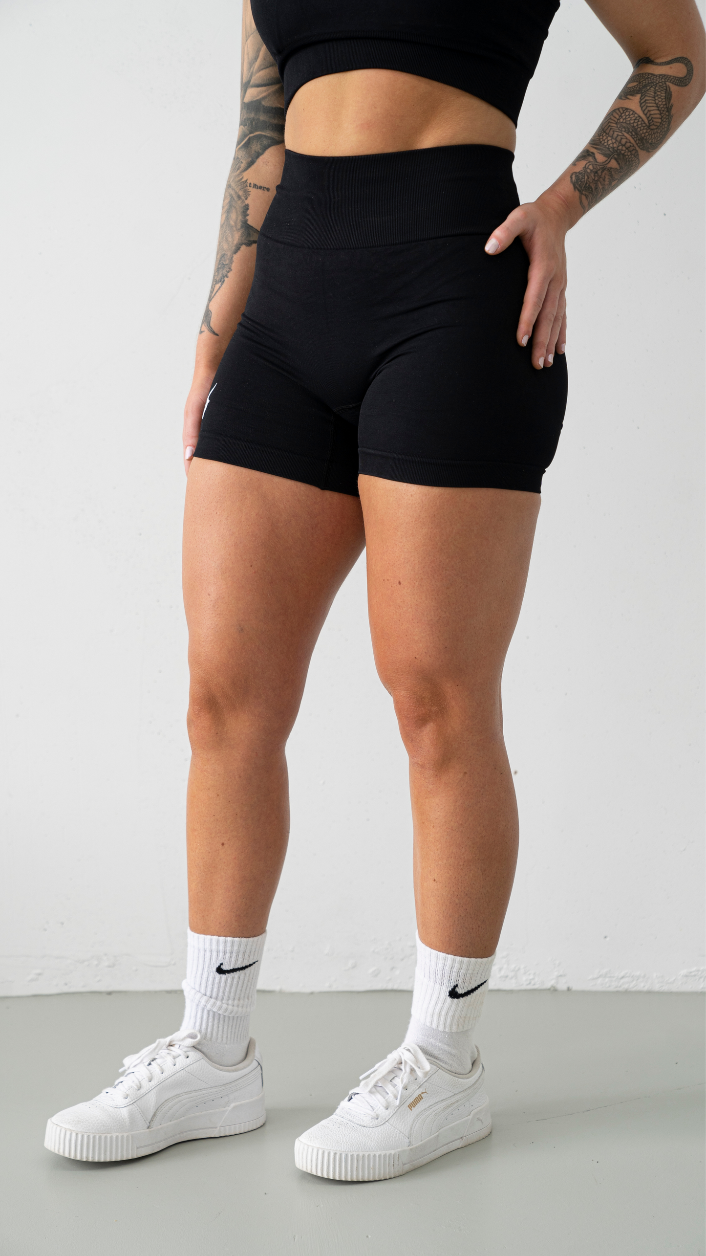 Black V2  La Capra Mini Bike Shorts