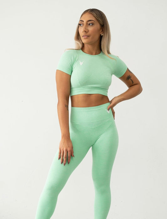 Lime Green Cropped Tee