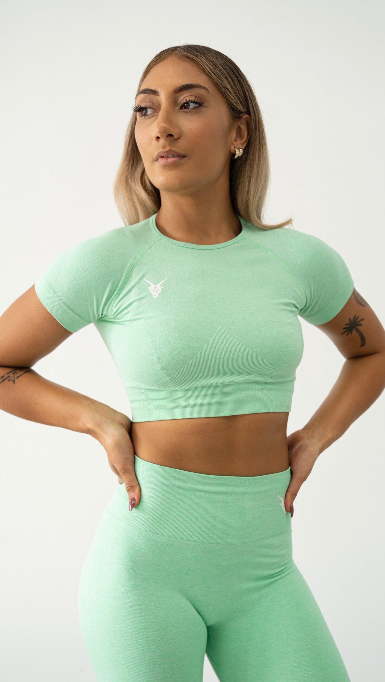 Lime Green Cropped Tee